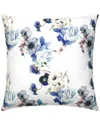 Linum Home Textiles Morning Glories Decorative Square Pillow Cover In Blue