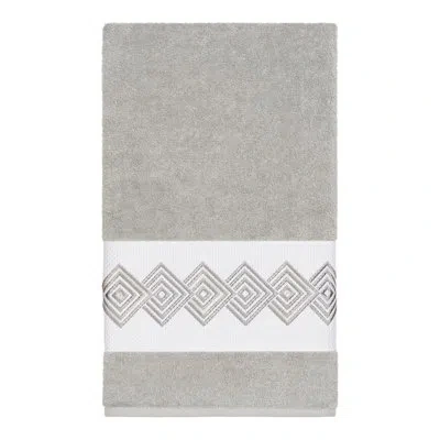 Linum Home Textiles Noah Turkish Cotton Bath Towel In Light Gray