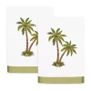 Linum Home Textiles Palmera 2-pc. Embellished Hand Towel In Multi