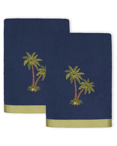 Linum Home Textiles Palmera 2pc Embellished Turkish Cotton Bath Towel Set