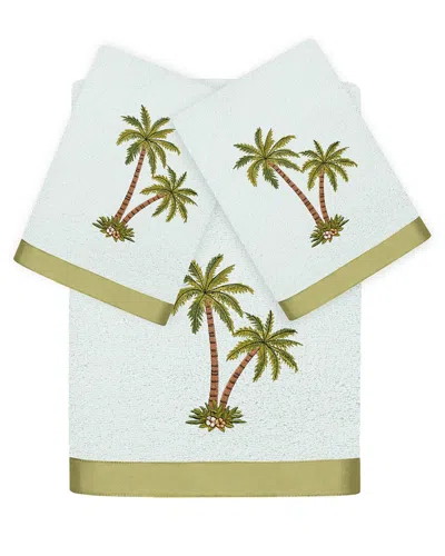 Linum Home Textiles Palmera 3pc Embellished Turkish Cotton Towel Set