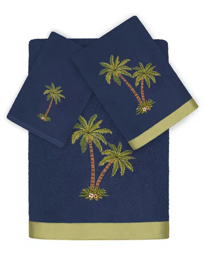 Linum Home Textiles Palmera 3pc Embellished Turkish Cotton Towel Set