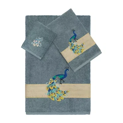 Linum Home Textiles Penelope 3-pc. Bath Towel Set In Blue