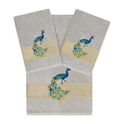 Linum Home Textiles Penelope 3-pc. Bath Towel Set In Gray