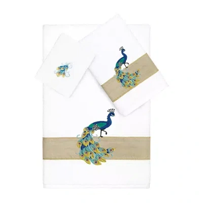 Linum Home Textiles Penelope 3-pc. Bath Towel Set In White