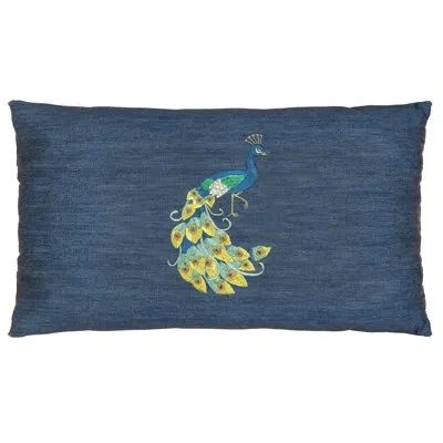 Linum Home Textiles Penelope Denim Cotton Lumbar Pillow Cover