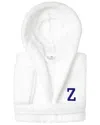 Linum Home Textiles Personalized Linum Kids Large Super Plush Hooded Bathrobe  With Navy Bookman Fon