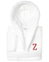 Linum Home Textiles Personalized Linum Kids Small Super Plush Hooded Bathrobe With Pink Bookman Font