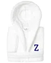 Linum Home Textiles Personalized Linum Kids Large Super Plush Hooded Bathrobe  With Navy Bookman Fon