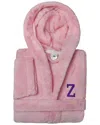 Linum Home Textiles Personalized Linum Kids Small Super Plush Hooded Bathrobe  With Purple Bookman F