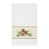 Linum Home Textiles Pierre Embellished Embellished Floral Bath Towel In White
