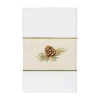 Linum Home Textiles Pierre Embellished Hand Towel In White