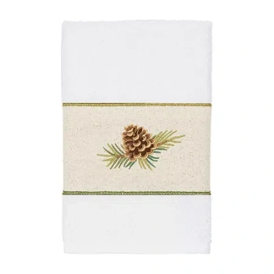 Linum Home Textiles Pierre Embellished Hand Towel In White
