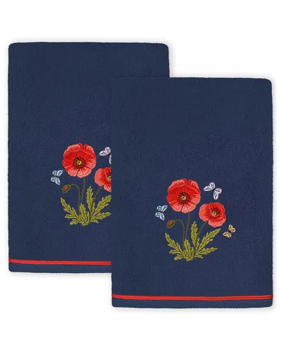 Linum Home Textiles Polly 2pc Embellished Turkish Cotton Bath Towel Set