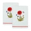 Linum Home Textiles Polly Embellished 2-pc. Embellished Hand Towel In White