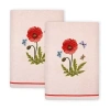 Linum Home Textiles Polly Embellished 2-pc. Embellished Hand Towel In Pink
