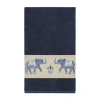 Linum Home Textiles Quinn Embellished Animal Bath Towel In Blue