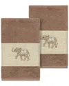 Linum Home Textiles Quinn Turkish Cotton 2pc Embellished Hand Towel Set
