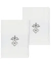 Linum Home Textiles Quinn Turkish Cotton 2pc Embellished Washcloth Set