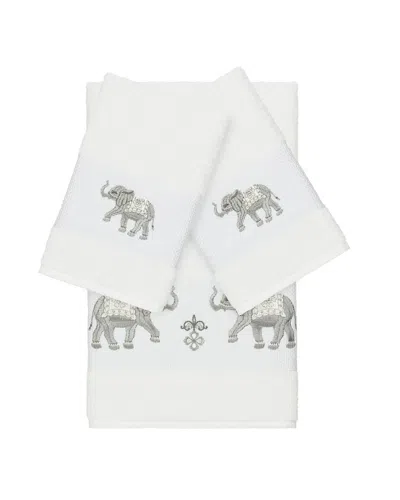 Linum Home Textiles Quinn Turkish Cotton 3pc Embellished Towel Set