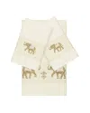 Linum Home Textiles Quinn Turkish Cotton 3pc Embellished Towel Set
