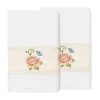 Linum Home Textiles Rebecca 2-pc. Embellished Hand Towel In White