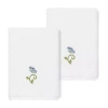 Linum Home Textiles Rebecca 2-pc. Embellished Washcloth In White