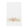 Linum Home Textiles Rebecca Embellished Embellished Floral Bath Towel In White