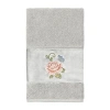 Linum Home Textiles Rebecca Embellished Hand Towel In Gray