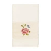 Linum Home Textiles Rebecca Embellished Hand Towel In Sand