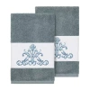 Linum Home Textiles Scarlet 2-pc. Embellished Hand Towel In Blue