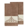Linum Home Textiles Scarlet Embellished 2-pc. Bath Towel Set In Brown
