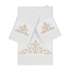 Linum Home Textiles Scarlet Embellished 3-pc. Bath Towel Set In White