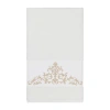 Linum Home Textiles Scarlet Embellished Scroll Bath Towel In White