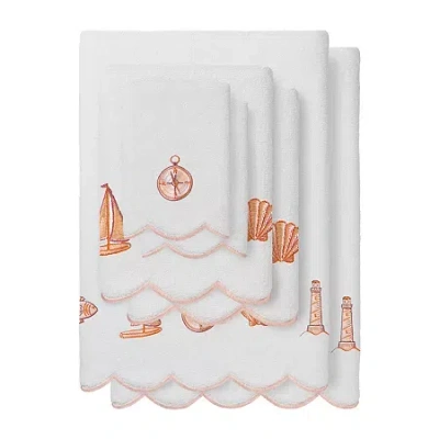 Linum Home Textiles Sea Joy Scallop 6-pc. Quick Dry Bath Towel Set In White