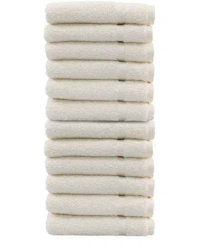 Linum Home Textiles Set Of 12 Denzi Washcloths In White