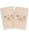 Linum Home Textiles Set Of 2 Christmas Snowfall Hand Towels
