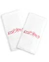 Linum Home Textiles Set Of 2 Embroidered Hand Towels