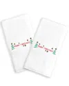 Linum Home Textiles Set Of 2 Embroidered Hand Towels