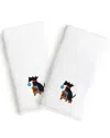 Linum Home Textiles Set Of 2 Embroidered Luxury Hand Towels