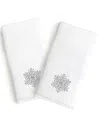 Linum Home Textiles Set Of 2 Embroidered Luxury Hand Towels
