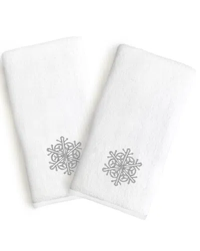 Linum Home Textiles Set Of 2 Embroidered Luxury Hand Towels