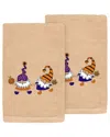 Linum Home Textiles Set Of 2 Halloween Gnomes Embroidered Luxury Turkish  Cotton Hand Towels