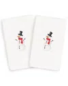 Linum Home Textiles Set Of 2 Snowman Hand Towels