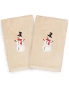 Linum Home Textiles Set Of 2 Snowman Hand Towels