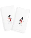 Linum Home Textiles Set Of 2 Snowman Hand Towels