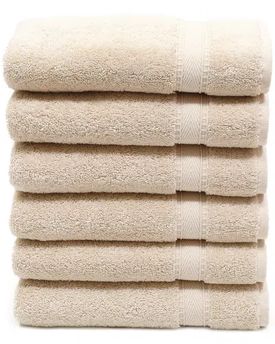 Linum Home Textiles Set Of 6 Sinemis Terry Washcloths In Neutral