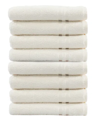 Linum Home Textiles Set Of 8 Denzi Hand Towels In Neutral