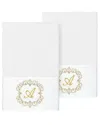 Linum Home Textiles Set Of Two 100% Turkish Cotton Monogram Embellished Hand  Towels