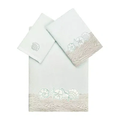Linum Home Textiles Shell Row 3-pc. Bath Towel Set In White